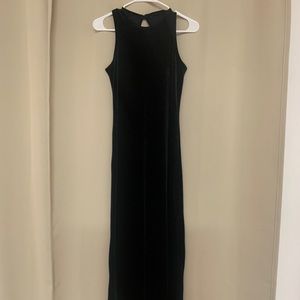 Black Velvet Maxi Dress